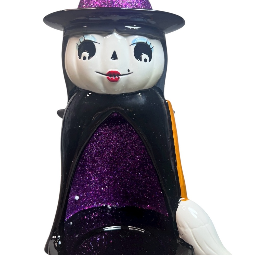 Bath & Body Works NEW 2016 Halloween Witch Mini Candle Holder Ceramic Decor